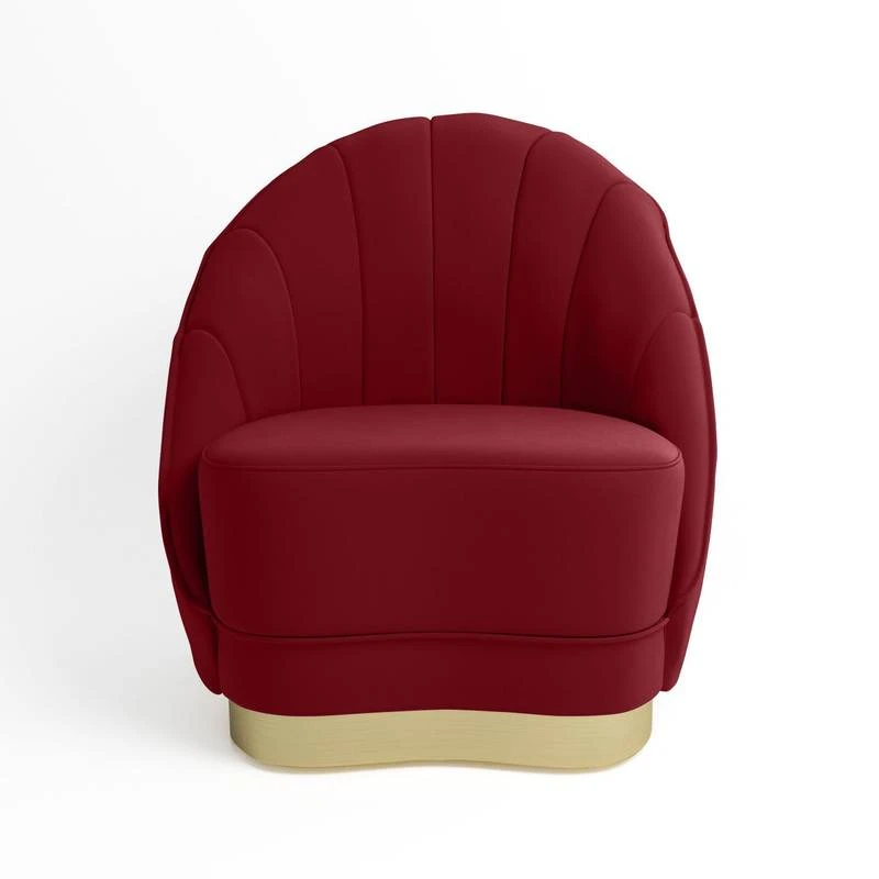Fauteuil BETTY Bordeaux 2 Fauteuil BETTY Bordeaux – Image 2