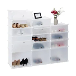 Meuble à Chaussures 18 Compartiments -Promos Déco Vestiaire Boutique ea99b91c6f714b1aad4fae17b11d6baf