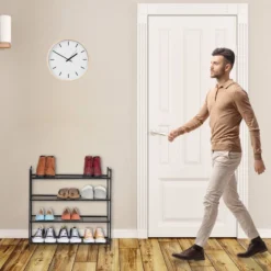 Étagère à Chaussures Empilable 4 Niveaux -Promos Déco Vestiaire Boutique eb65ea8c84ed441e8c69e366a837ae6f