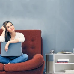 Meuble TV à Roulettes Blanc -Promos Déco Vestiaire Boutique eb66513b67ab4f9a99ba1c787e3936d8