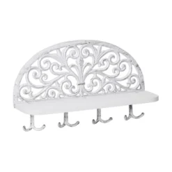 Porte-manteaux Mural Blanc En Lot De 4 -Promos Déco Vestiaire Boutique ec41a15e2b1e4575be5313fe6e951cb8 2