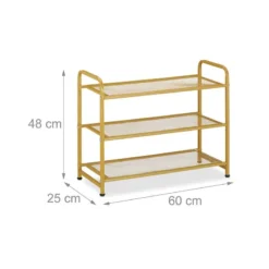 Étagère Argentée à Chaussures -Promos Déco Vestiaire Boutique ec8df159cba843ebb5d6007e451b8b7e