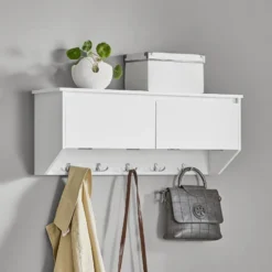 Armoire Murale Étagère Suspendue FHK24-W -Promos Déco Vestiaire Boutique ee2aebbfdffe444e8092a8897d4af938