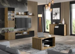 Meuble TV AURIS 200x42x42 -Promos Déco Vestiaire Boutique ee42369e534c4bbda7a3efe5b15c6387