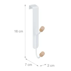 Crochet De Porte Double Lot De 20 -Promos Déco Vestiaire Boutique ef7200ca722c4329a7377121e696a86b