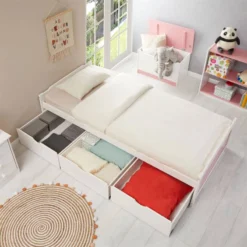 Lit Fonctionnel MIA 90x200 Cm -Promos Déco Vestiaire Boutique f26c6ed90f994114aee65bc786fccbef