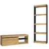 Ensemble Meuble TV120 NATURALE + Etagère