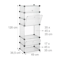 Meuble à Chaussures Avec 6 Casiers -Promos Déco Vestiaire Boutique f4c4da72acd343a18f897b06fb373517