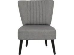 Fauteuil En Tissu Zoé - 1 Place - Gris -Promos Déco Vestiaire Boutique fa79eaf5324f47caa70f9cdcb2494cd3