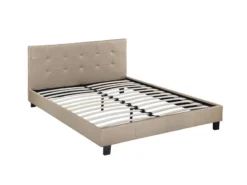 Lit Julia - 140 X 190 Cm - Taupe