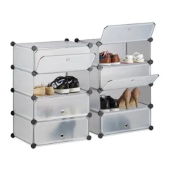 Meuble Chaussures Rangement 10 Casiers -Promos Déco Vestiaire Boutique fd98fe8535f14b2a9ab606aac63c146b