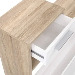 Meuble D'entrée Bois Et Blanc - MARCEL -Promos Déco Vestiaire Boutique fe93a416401b445d9d15c63b9a7307d5