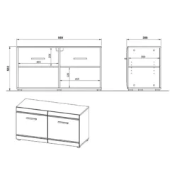 Ensemble De Vestibule Adana IV 26 Ensemble De Vestibule Adana IV -Promos Déco Vestiaire Boutique garderobenbank adana hochglanz weiss 5162580