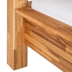 Lit à Baldaquin Lisa -Promos Déco Vestiaire Boutique himmelbett lisa massivholz 180 x 200cm eiche 3430529