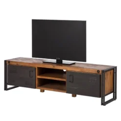 Meuble TV MANCHESTER 2 Rangements Milieu