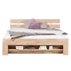 Lit En Bois Massif EosWOOD -Promos Déco Vestiaire Boutique massivholzbett eoswood inklusive 4 bettkaesten eiche massiv 180 x 200cm eiche weissoel 3396677