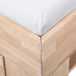 Lit En Bois Massif EosWOOD -Promos Déco Vestiaire Boutique massivholzbett eoswood inklusive 4 bettkaesten eiche massiv 180 x 200cm eiche weissoel 3396689