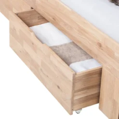 Lit En Bois Massif EosWOOD -Promos Déco Vestiaire Boutique massivholzbett eoswood inklusive 4 bettkaesten eiche massiv 180 x 200cm eiche weissoel 3396705