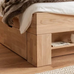 Lit En Bois Massif EosWOOD -Promos Déco Vestiaire Boutique massivholzbett eoswood inklusive 4 bettkaesten eiche massiv 180 x 200cm eiche weissoel 3597593