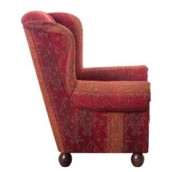 Fauteuil à Oreilles Isabelle -Promos Déco Vestiaire Boutique ohrensessel isabelle webstoff rot 1013314
