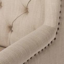 Chaise Madison -Promos Déco Vestiaire Boutique ohrensessel madison webstoff beige 311923