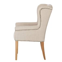 Chaise Madison -Promos Déco Vestiaire Boutique ohrensessel madison webstoff beige 311930