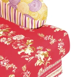 Fauteuil Wing Patchwork -Promos Déco Vestiaire Boutique patchwork ohrensessel webstoff mehrfarbig 3588233