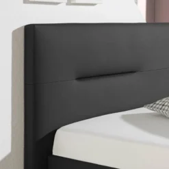 Lit Capitonné Jonsberg -Promos Déco Vestiaire Boutique polsterbett jonsberg kunstleder 100 x 200cm schwarz 4302616