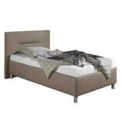 Lit Capitonné Jonsberg -Promos Déco Vestiaire Boutique polsterbett jonsberg kunstleder 100 x 200cm taupe 4302688