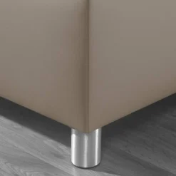 Lit Capitonné Jonsberg -Promos Déco Vestiaire Boutique polsterbett jonsberg kunstleder 100 x 200cm taupe 4302692