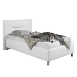 Lit Capitonné Jonsberg -Promos Déco Vestiaire Boutique polsterbett jonsberg kunstleder 100 x 200cm weiss 4302648