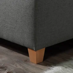 Lit Capitonné Kolbäck Tissu Structuré -Promos Déco Vestiaire Boutique polsterbett kolbaeck strukturstoff 160 x 200cm bettgestell ohne matratze lattenrost anthrazit 4702248