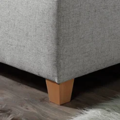 Lit Capitonné Kolbäck Tissu Structuré -Promos Déco Vestiaire Boutique polsterbett kolbaeck strukturstoff 160 x 200cm bettgestell ohne matratze lattenrost granit 4702196