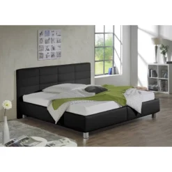 Lit Capitonné Parsberg II -Promos Déco Vestiaire Boutique polsterbett parsberg ii kunstleder 140 x 200cm kein bettkasten schwarz 5155928