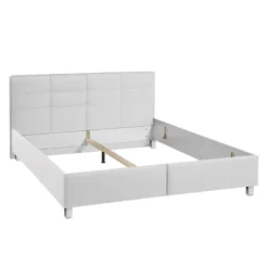 Lit Capitonné Parsberg II -Promos Déco Vestiaire Boutique polsterbett parsberg ii kunstleder 140 x 200cm kein bettkasten weiss 5168128