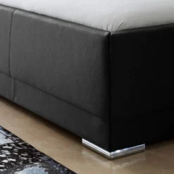 Lit Capitonné Pisa -Promos Déco Vestiaire Boutique polsterbett pisa kunstleder schwarz 4186024