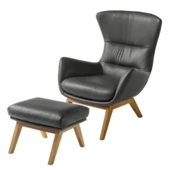 Fauteuil Hepburn I -Promos Déco Vestiaire Boutique polsterhocker hepburn echtleder echtleder neka grau 5025472