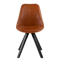 Chaises Capitonnées Aledas III -Promos Déco Vestiaire Boutique polsterstuhl aledas lll 2er set kunstleder gummbibaum massiv cognac schwarz 5104176