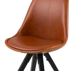 Chaises Capitonnées Aledas III -Promos Déco Vestiaire Boutique polsterstuhl aledas lll 2er set kunstleder gummbibaum massiv cognac schwarz 5110656