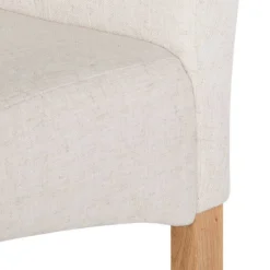 Chaises Capitonnées Jeanne (lot De 2) -Promos Déco Vestiaire Boutique polsterstuhl jeanne 2er set leinenstoff creme 1986278