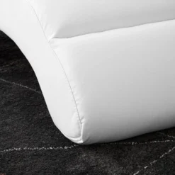 Chaise Longue De Relaxation Califfo -Promos Déco Vestiaire Boutique relaxliege califfo kunstleder weiss 4904572