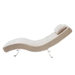 Fauteuil De Relaxation Long Island Tissu -Promos Déco Vestiaire Boutique relaxliege long island webstoff stoff parsa beige grau 3940736