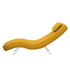 Fauteuil De Relaxation Long Island Tissu -Promos Déco Vestiaire Boutique relaxliege long island webstoff stoff zahira senfgelb 3940960