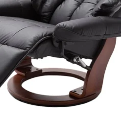 Fauteuil Relaxation Grunewald II -Promos Déco Vestiaire Boutique relaxsessel grunewald ii echtleder kunstleder schwarz walnuss dekor 1474118