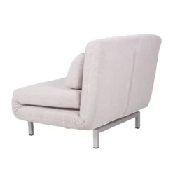 Fauteuil Convertible Copperfield Tissu -Promos Déco Vestiaire Boutique schlafsessel copperfield webstoff stoff parsa beige grau 3943240