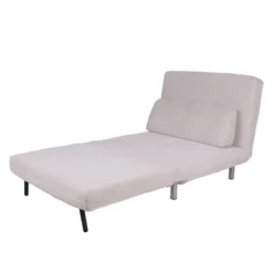 Fauteuil Convertible Copperfield Tissu -Promos Déco Vestiaire Boutique schlafsessel copperfield webstoff stoff parsa beige grau 3943244