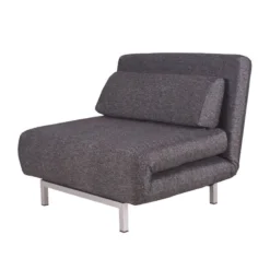Fauteuil Convertible Copperfield Tissu -Promos Déco Vestiaire Boutique schlafsessel copperfield webstoff stoff parsa grau schwarz 3943340