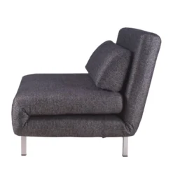 Fauteuil Convertible Copperfield Tissu -Promos Déco Vestiaire Boutique schlafsessel copperfield webstoff stoff parsa grau schwarz 3943352