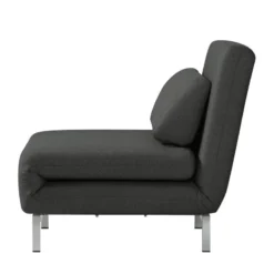 Fauteuil Convertible Copperfield Tissu -Promos Déco Vestiaire Boutique schlafsessel copperfield webstoff stoff zahira anthrazit 3943152