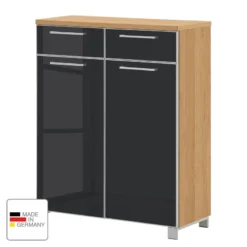 Meuble à Chaussures Alavere I -Promos Déco Vestiaire Boutique schuhkommode alavere i anthrazit eiche bianco 4735004